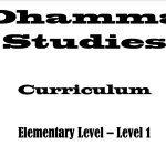 Dhamma Study Level 1